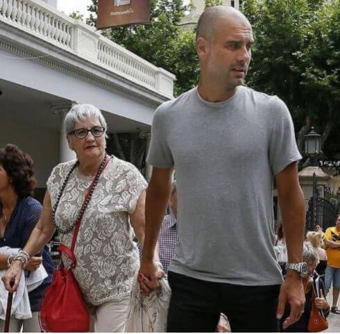 Cristina Serra husband Pep Guardiola and mother in law.